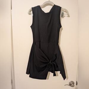 NWT Elegant Black Sleeveless Tennis Dress